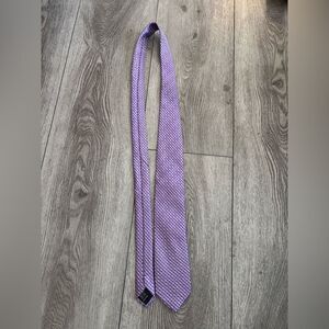 Lazzaretti Purple Patterned Men's Tie